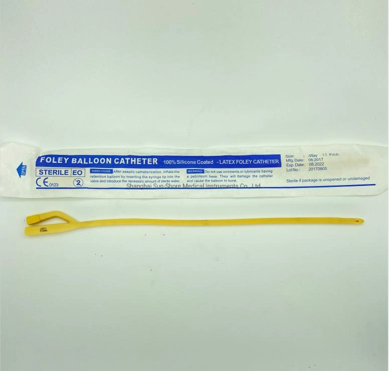 Disposable Sterile 100% Foley Catheter Latex F16 2way/3way