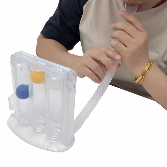 Treinador de exercícios de respiração pulmonar