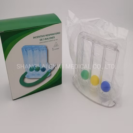Treinador respiratório médico para exercícios respiratórios de grande volume