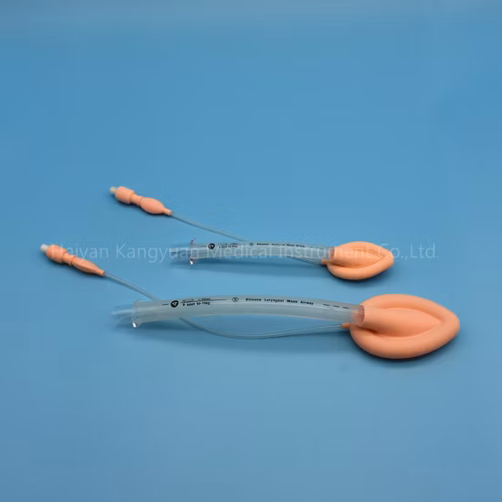para máscara laríngea de anestesia de uso único silicone para vias aéreas