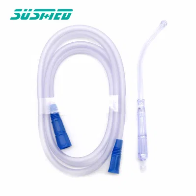 Tubo descartável médico 1.8m da conexão da sução do PVC estéril 2.5m 6m
