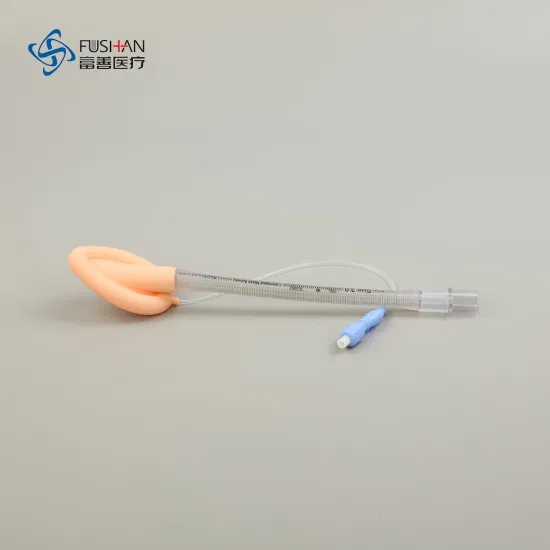 Máscara laríngea reforçada reutilizável de silicone Fushan Medical 100% com marcação macia ISO13485