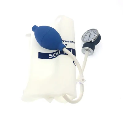 Insuflador manual médico de 1000ml/saco de manguito infusor de infusão de pressão