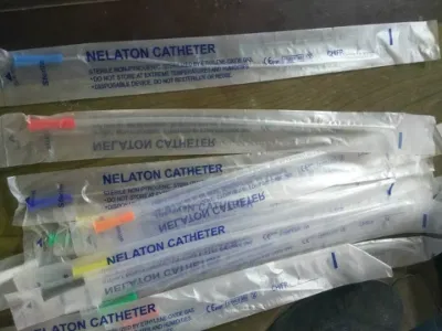 Cateter médico descartável do Nelaton do PVC com/sem raio X